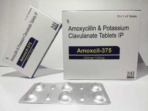 Amxocil-375 Tab (Amoxicillin 250 Mg + Clavulanate 125 Mg ) General Medicines