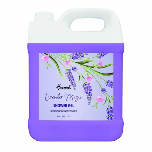 HARRODS Lavender Magic Body wash, 5L Refill Pack, For Dry Skin Body Wash | 100% Vegan| Parabens, Cruelty Free | Natural Body wash