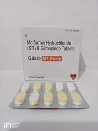 Gliart-m1 Forte (glimepiride  1 Mg + Metformin 1000 Mg) General Medicines