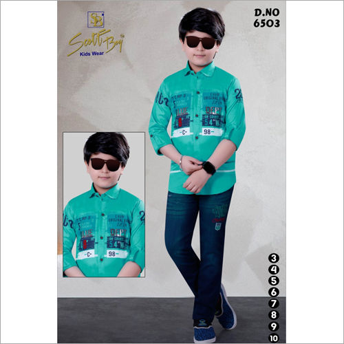 Washable Boys Stylish Shirt And Jeans