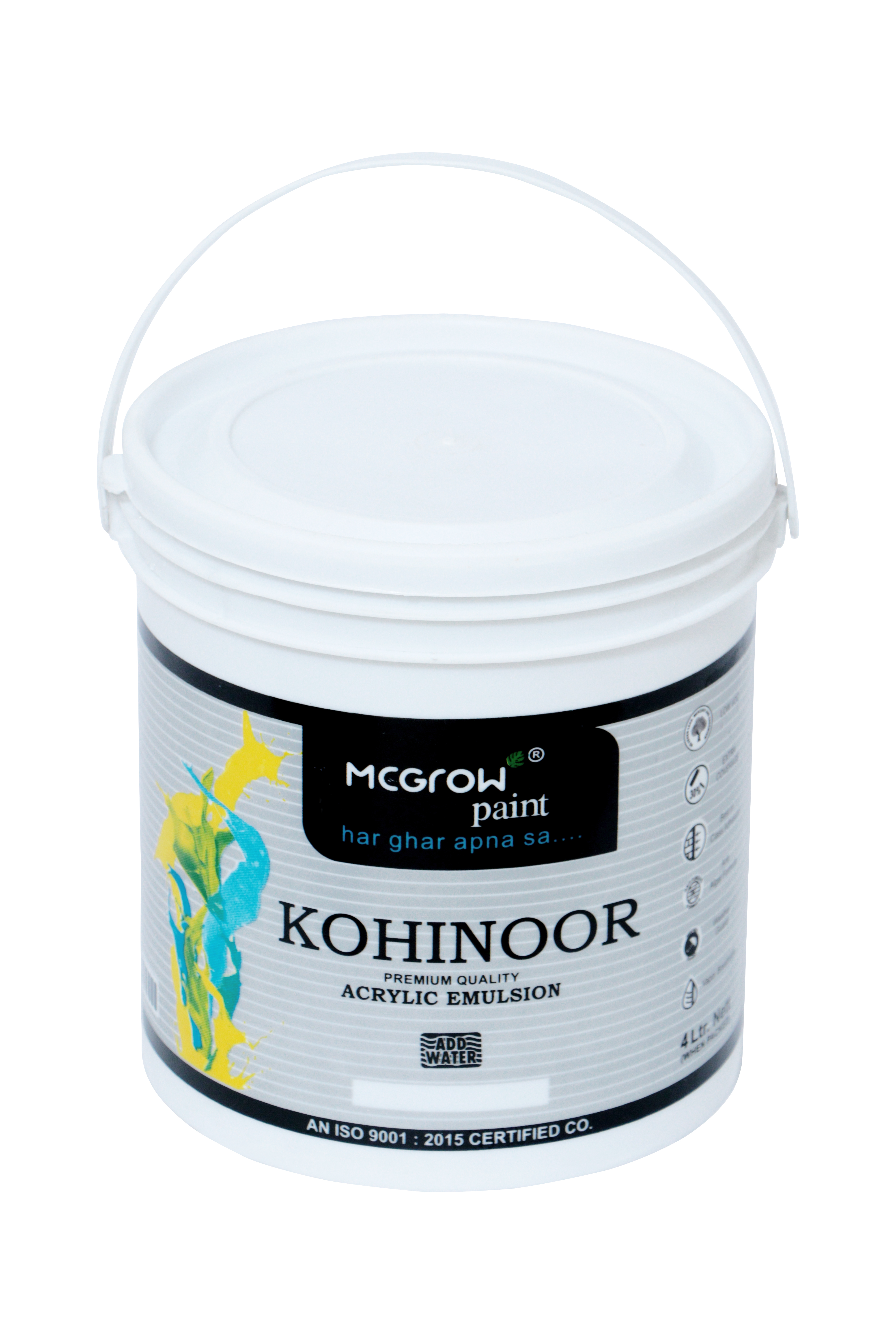 4Ltr Printed Paint Bucket
