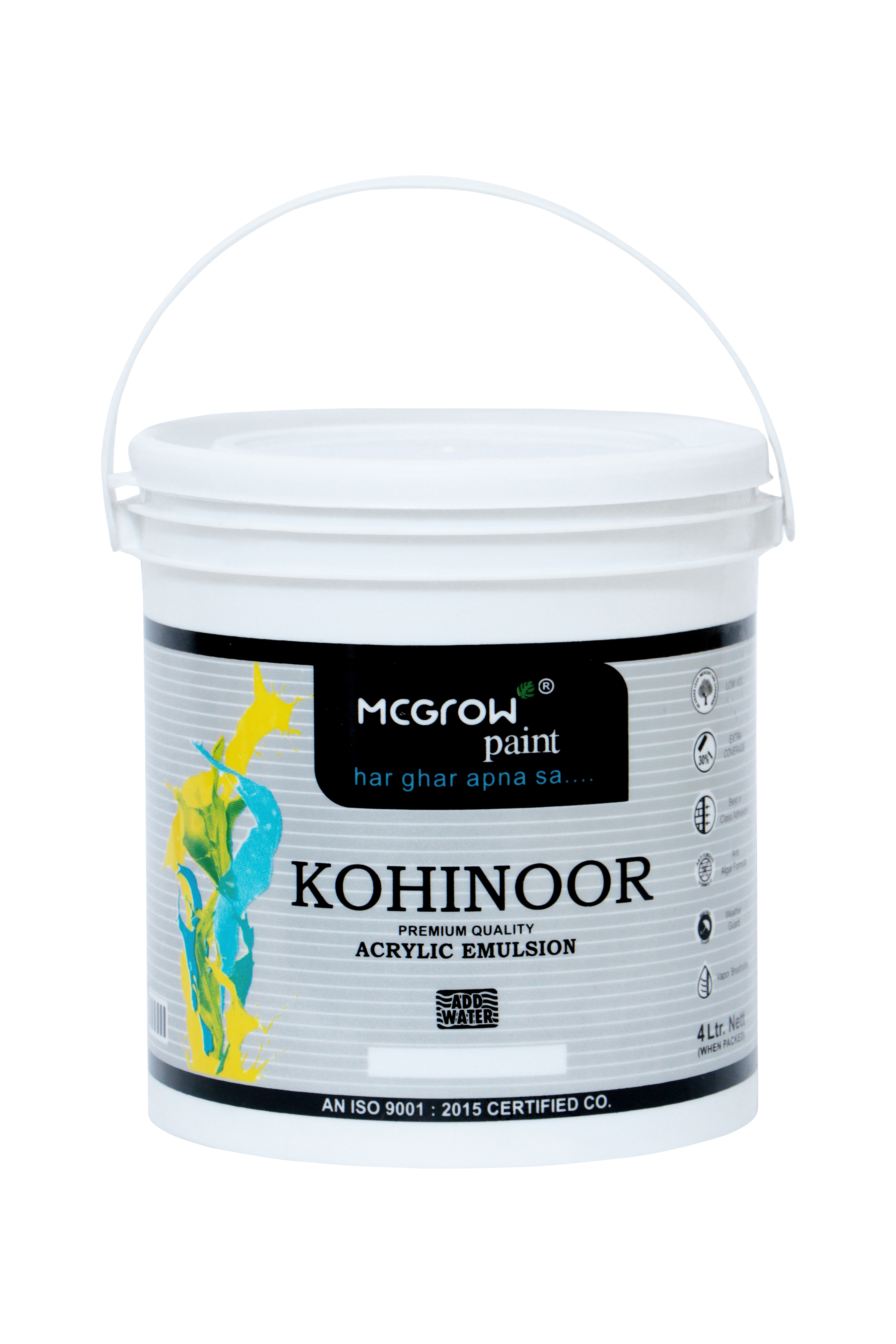 4Ltr Printed Paint Bucket