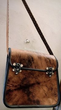 Leather Satchel Bag Design: Printed