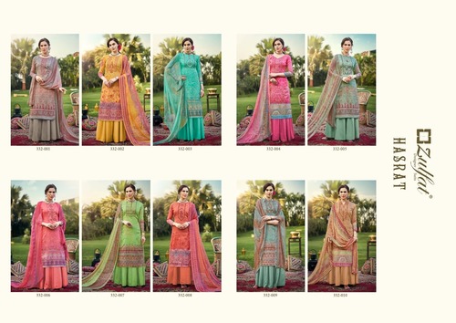 Hasrat Pure Jam Cotton Digital Print Dress Materials Recommended Season: Summers