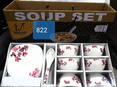 Printed Melamine Soup Bowl Set