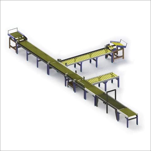 Roller Conveyor Line With Weighing