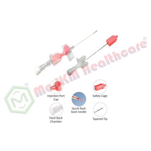 Safety Iv Cannula/catheter With Wings And Without Injection Port