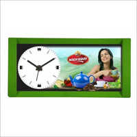Office Table Clock - Rectangular Plastic Design, Multicolor | Unisex Aesthetic for Office and Home, Crafted by Talented Artisans