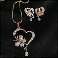 Diloo Butter American Diamond Gold Plated Mangalsutra Pendant - American Diamond, Gold Plated , Different Sizes Available For Weddings, Engagements, And Gifts