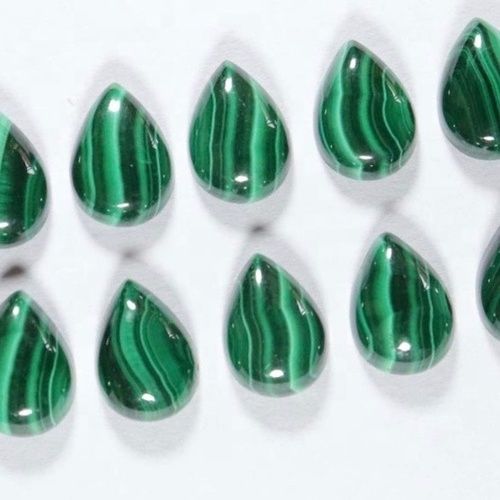 5x8mm Malachite Pear Cabochon Loose Gemstones