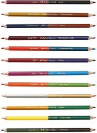 Faber-castell Bi-color Pencil Set - Pack Of 12 (Assorted)
