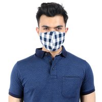 Designer Cotton Cloth Mask - 100% Ultra-lightweight Fabric, Free Size | Anti-dust, Antibacterial, Comfortable Ear Loops, Washable Up To 30 Washes