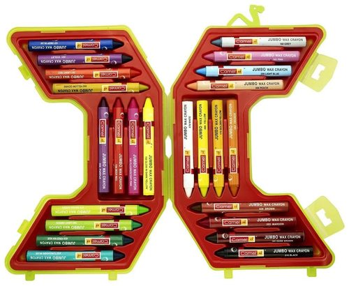 Camlin Kokuyo Jumbo Wax Crayon Set - 24 Shades (Multicolor)