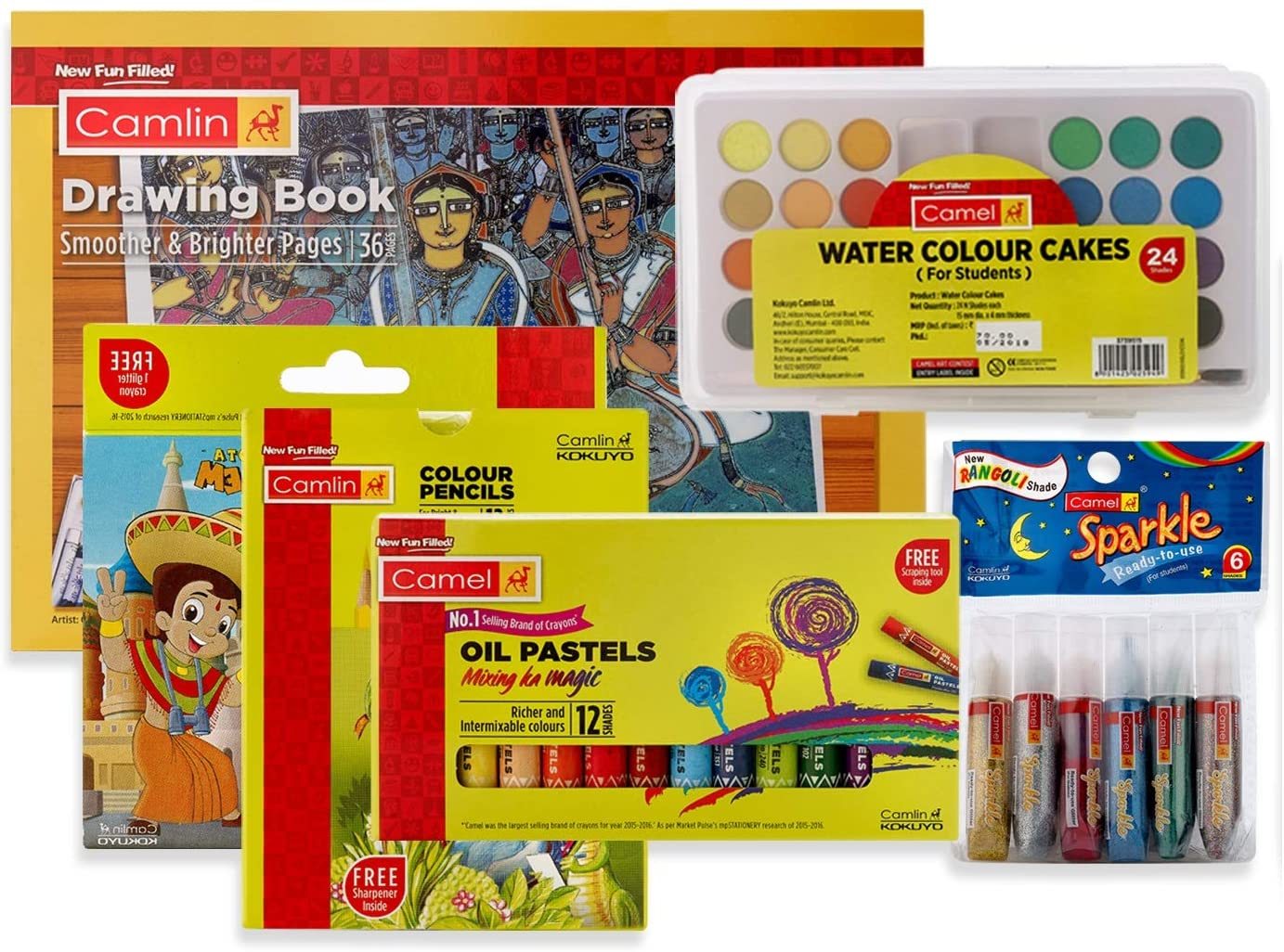 Camlin Painting Kit 199 Combo - Multicolor