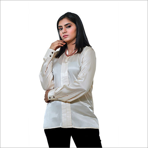 Cream Ladies Formal Top