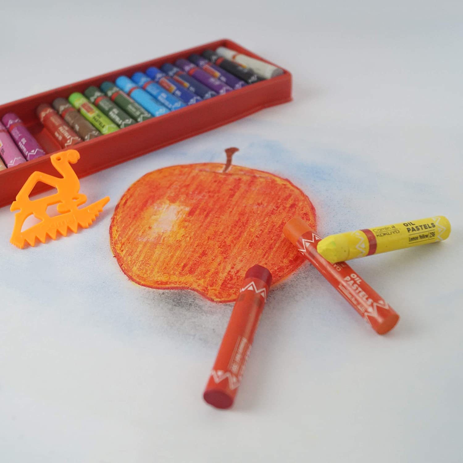 Camel Oil Pastel With Reusable Plastic Box - 25 Shades