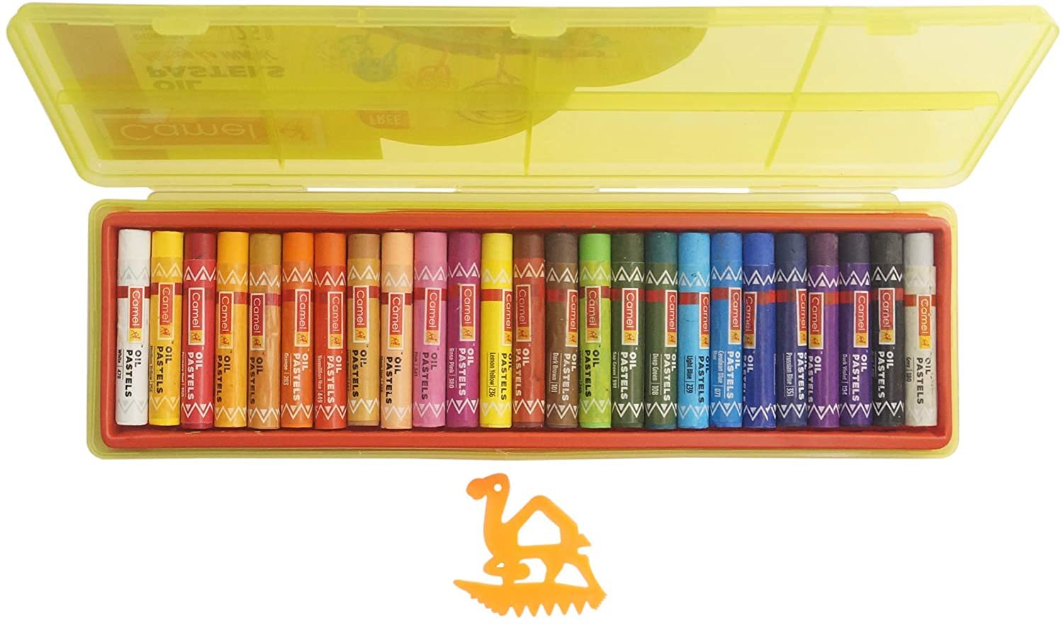 Camel Oil Pastel With Reusable Plastic Box - 25 Shades