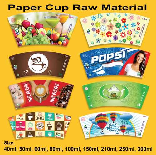 Muti Colour Paper Cup Raw Materials