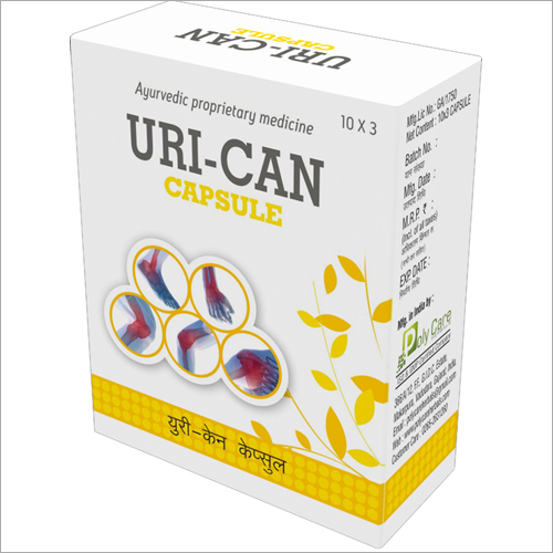 Ayurvedic Uric Acid Control care Uri-Can Capsule