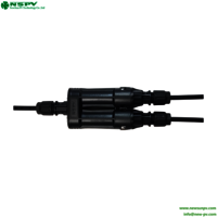 Pv4 TUV Waterproof 2 to 1 Solar Branch Fuse Connector 1500vdc