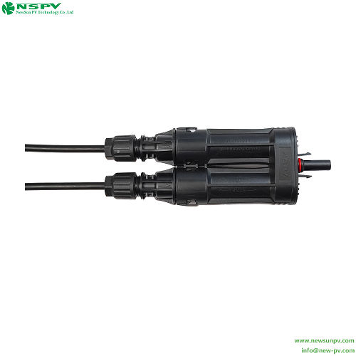 NSPV Solar Fuse Connector PV 2 to 1 Branch Connectors Inline Fuse 1500VDC For Solar System Protection