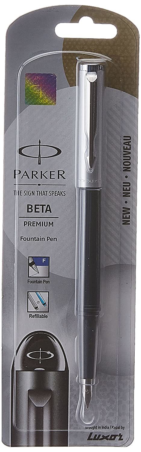 Parker Beta Fountain Pen Chrome Trim
