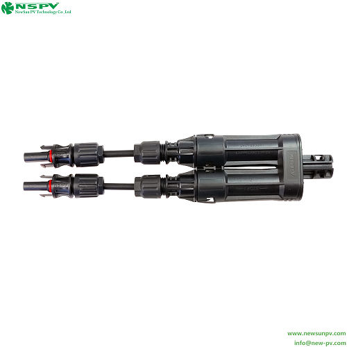 TUV Certified NSPV 4FBCM01-15 1500VDC Solar Branch Connector With Inline Fuse Solar Fuse Branch Connector