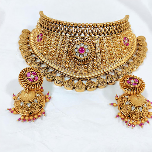 Ladies Choker Necklace Set Size 