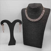 Ladies Cz Stone Necklace Set Size: Different Size Available