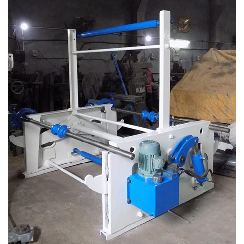 Hydraulic Reel Stand - Color: White Blue