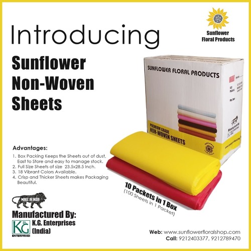 Turquoise Blue Non Woven Sheet