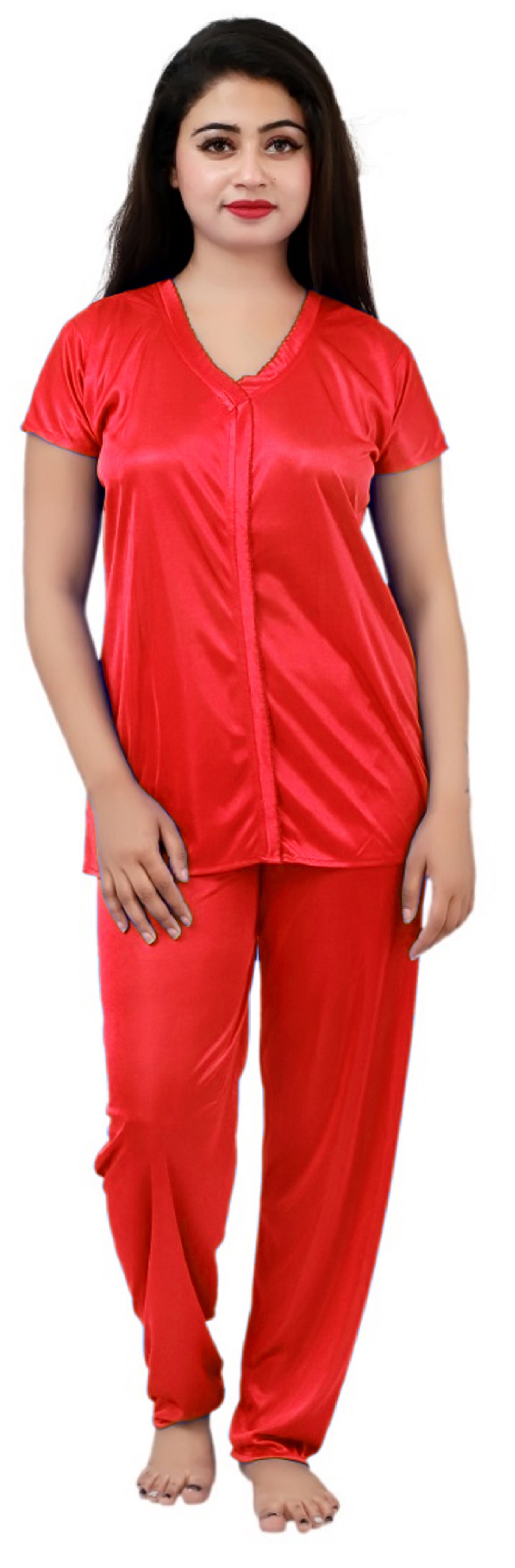 Ladies 4 Piece Fancy Night Dress 4 Piece Set
