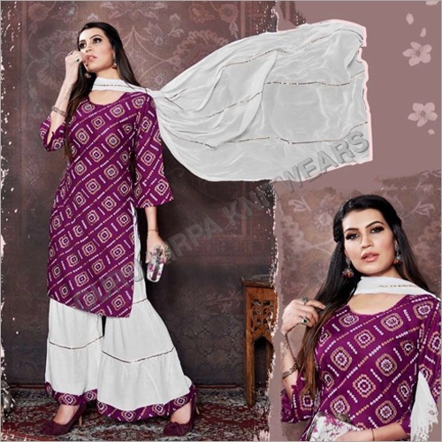 Bandhej Readymade Suit