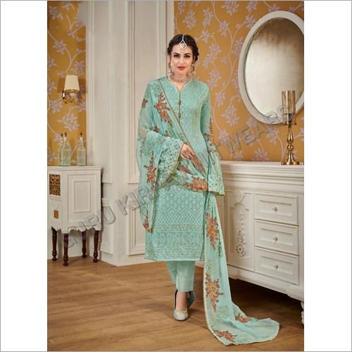 Party Wear Embroidery Suit