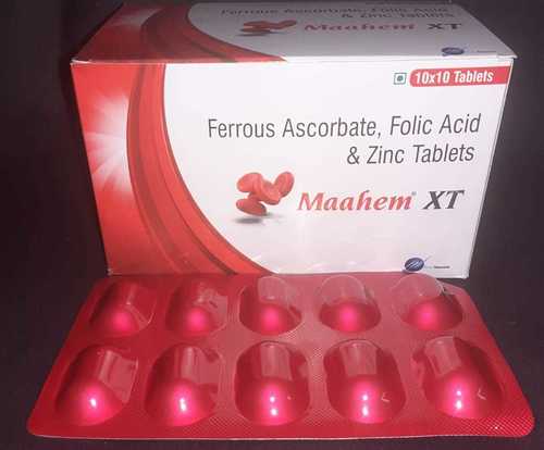 Ferrous Ascorbate ,Folic Acid & Zinc Tablets