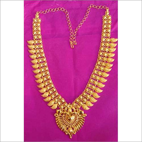 Mango haram with hot sale lakshmi pendant