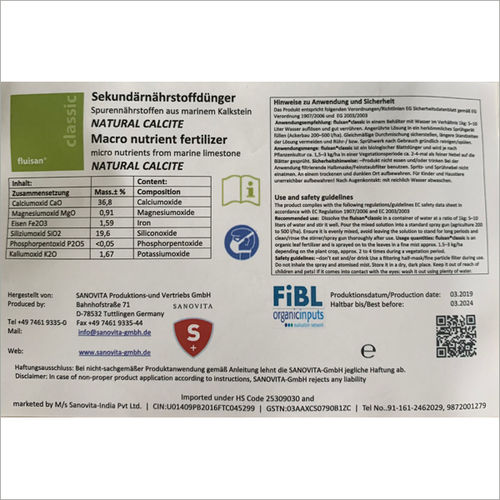 Fluisan Classic Application: Agriculture