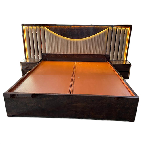 Modern Double Wooden Bed