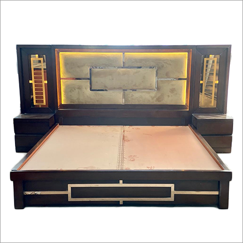 King Size Double Wooden Bed