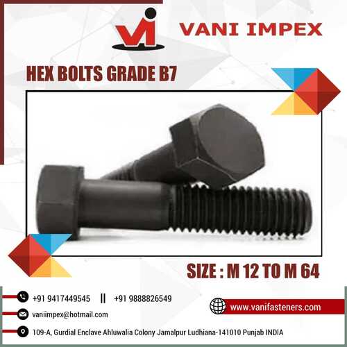 High Tensile Grade B7 Bolts