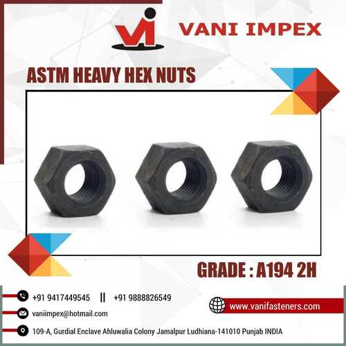 Astm A 194 Grade 2h Nuts (Heavy Hex Nut)