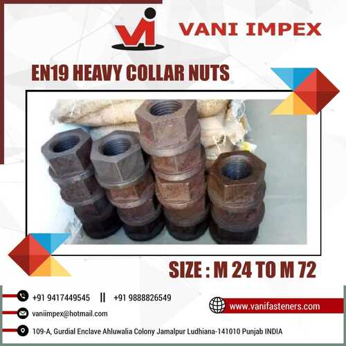 En-19 Heavy Collar Nuts