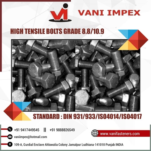 Vani High Tensile Bolt Grade.8.8