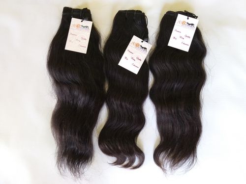 Natural Raw Unprocessed Indian Virgin Wavy Remy Human Hair Bundle