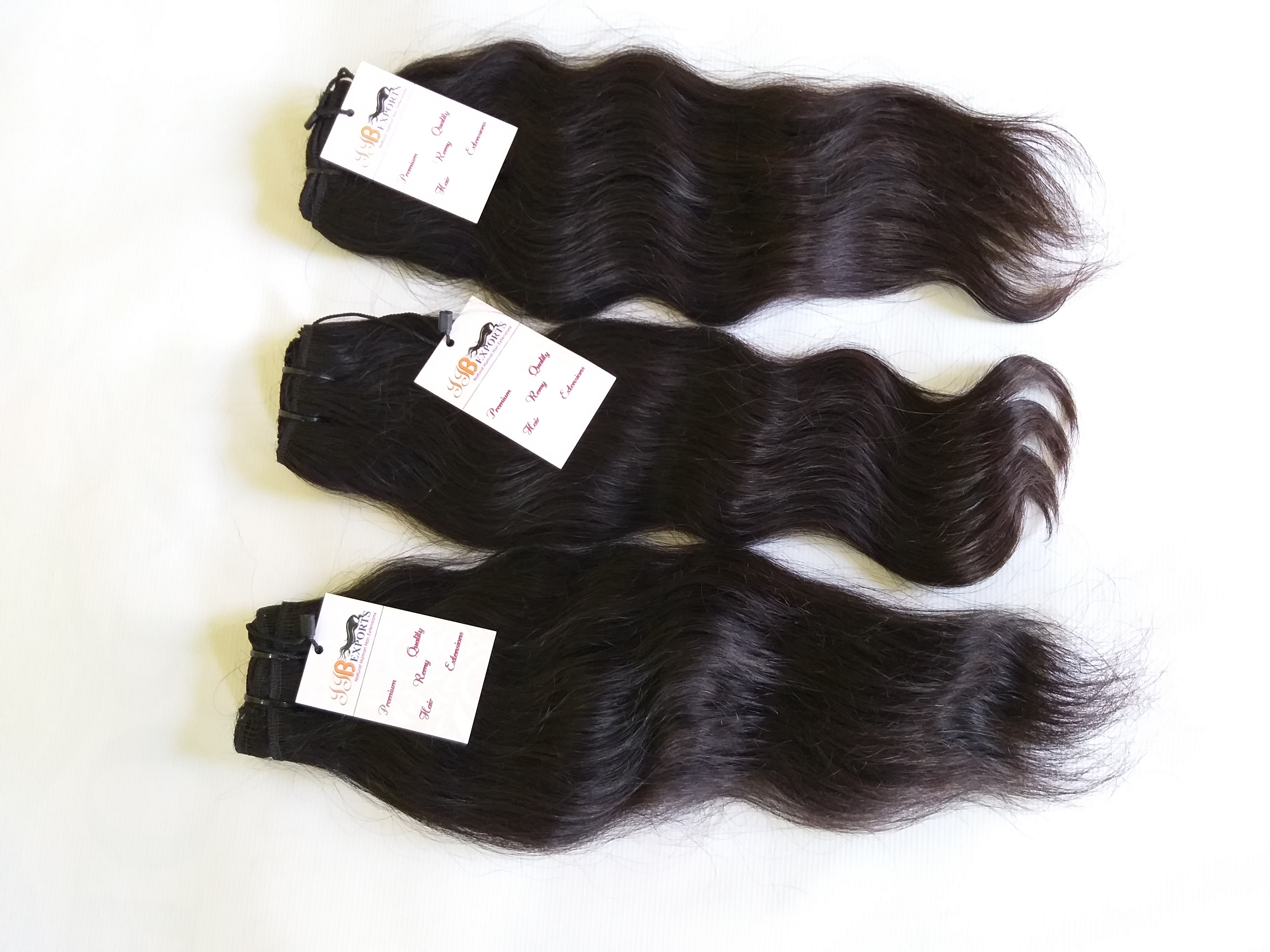 Soft & Silky Natural Raw Unprocessed Wavy Human Hair Extensions