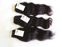 Single Drawn Machine Wefted Tangle Free Wavy Human Virgin Hair Bundle
