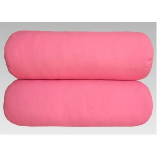 Polyester Fiber Bolsters, Size: 9 X 24 Inches, Pink