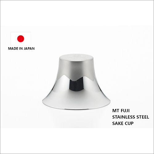 Sake Cup Mt. Fuji Japanese Sake Cup 18-8 Stainless Steel 75ml