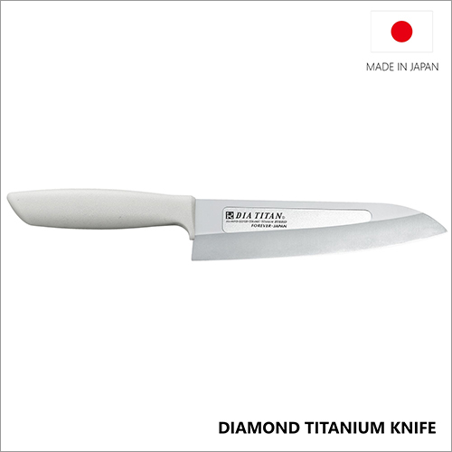 Diamond Titanium Knife with Titanium Handle 190mm