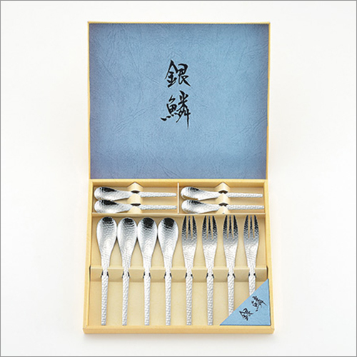 Stainless Steel Flatware 12 pcs set Coffee Spoons, Dessert Spoons, Dessert Folks Made in Japan By HIME-PLA INC.